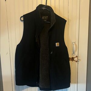 Carhartt Men’s Black Sherpa-Lined Vest